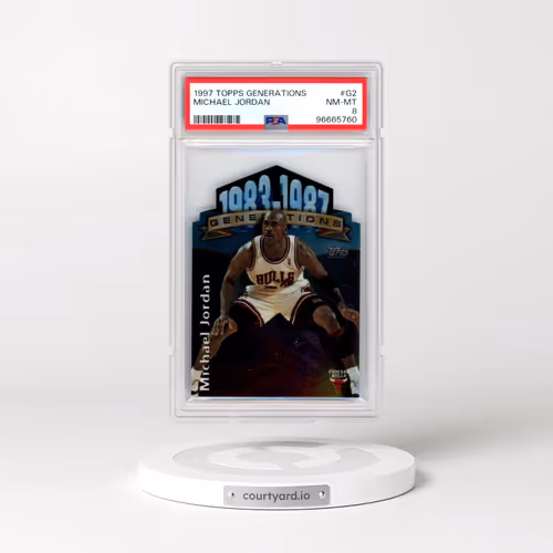 1997 Topps Generations #G2 Michael Jordan (PSA 8 NM-MT)