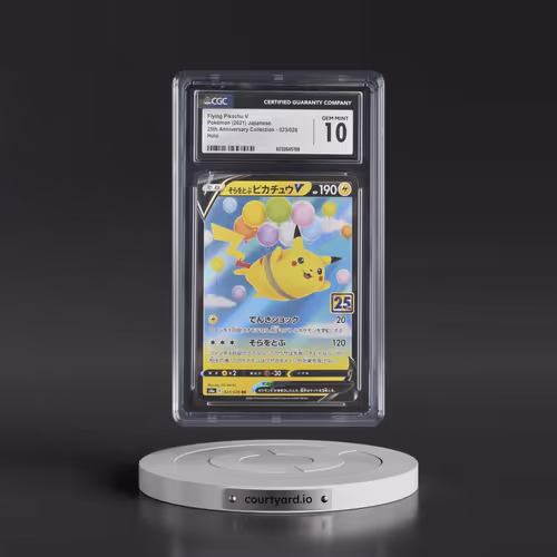 2021 Pokémon 25th Anniversary Collection #023 Flying Pikachu V - Holo (CGC 10 GEM MINT)