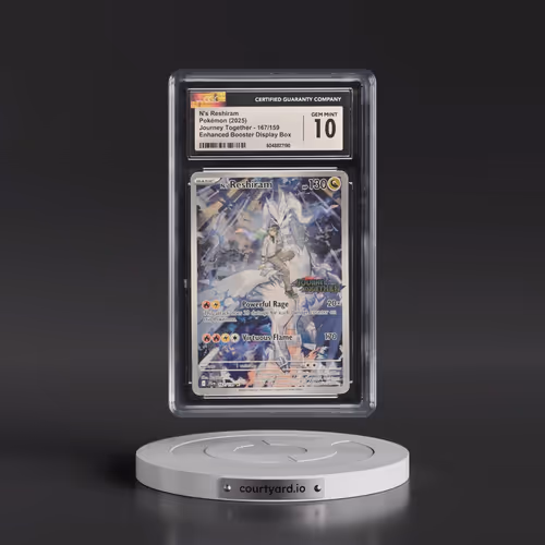2025 Pokémon Jtg EN-Journey Together #167 N's Reshiram - Illustration Rare (CGC 10 GEM MINT)