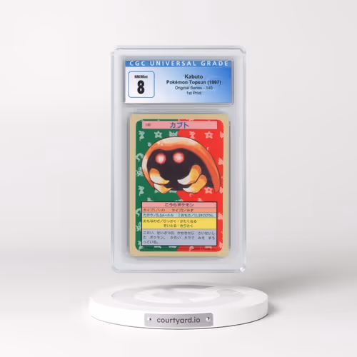 1997 (Only One Pokémon) Original Series #140 Kabuto - (Blue Back) 1st Print (CGC 8 NM-MT)