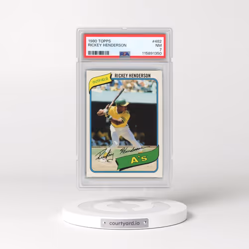 1980 Topps #482 Rickey Henderson (PSA 7 NM)