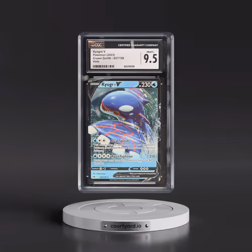 2023 Crown Zenith #037/159 Kyogre V - Holo (CGC 9.5 MINT+)