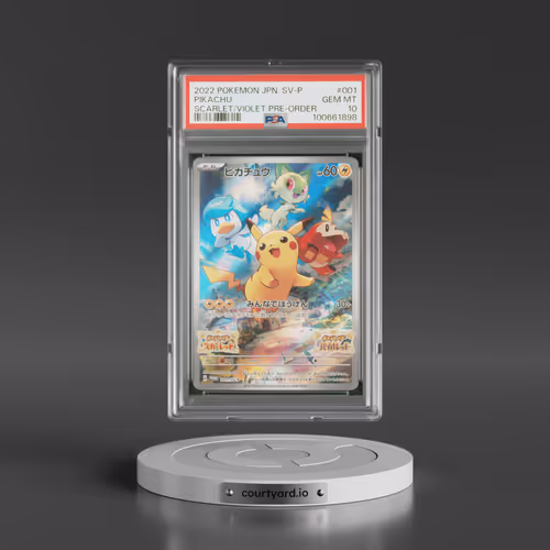 2022 Pokémon SV Promo #001 Pikachu - Scarlet & Violet Pre-Order (PSA 10 GEM MINT)