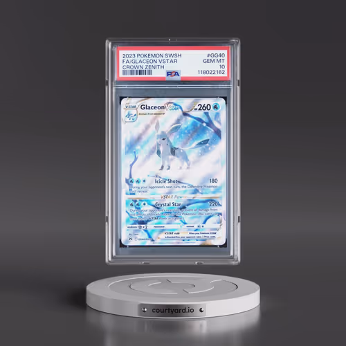 2023 Pokémon Sword and Shield Crown Zenith #GG40 Glaceon Vstar - Full Art (PSA 10 GEM MINT)