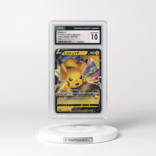 2021 VMAX Climax #045/184 Pikachu V - Holo (CGC 10 GEM MINT)