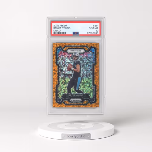 2023 Panini Prizm #311 Bryce Young - Disco Prizm (PSA 10 GEM MINT)