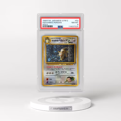 1999 Pokémon Gym 2 #53 Giovanni's Persian - Holo (PSA 8 NM-MT)