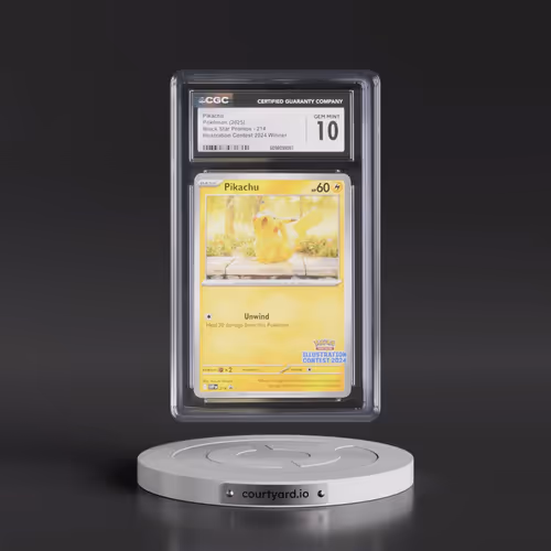 2025 Pokémon Svp EN-SV Black Star Promo #214 Pikachu - Illustration Contest 2024 (CGC 10 GEM MINT)