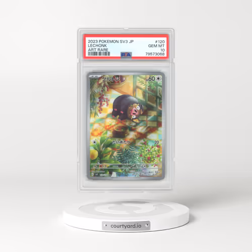 2023 Pokémon SV3-Ruler of the Black Flame #120 Lechonk - Art Rare (PSA 10 GEM MINT)