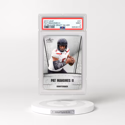 2017 Leaf Special Release Draft Silver #07 Pat Mahomes II (PSA 9 MINT)