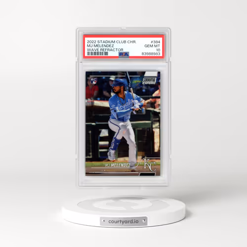 2022 Topps Stadium Club Chrome #384 MJ Melendez - Wave Refractor (PSA 10 GEM MINT)