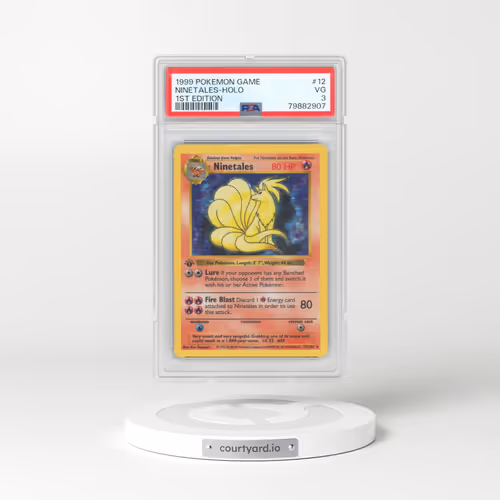 1999 Pokémon Game #12 Ninetales - 1st Edition Holo (PSA 3 VG)