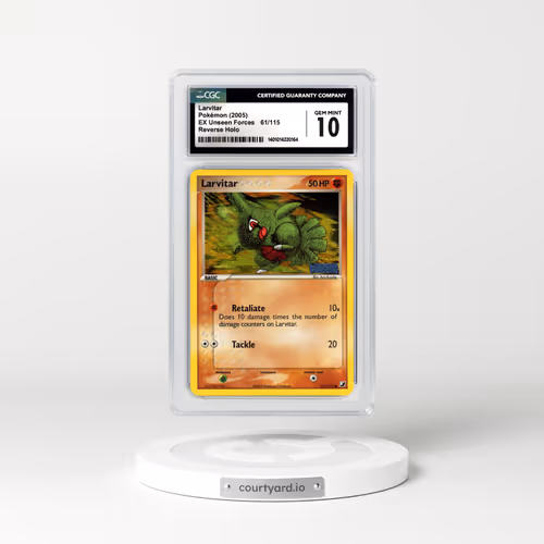 2005 EX Unseen Forces #61 Larvitar - Holo (CGC 10 GEM MINT)