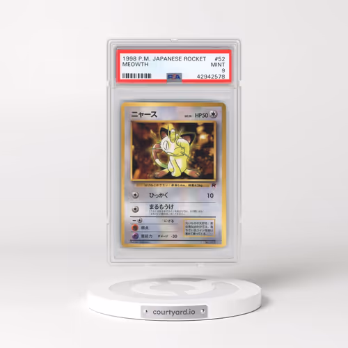 1997 Pokémon Rocket #52 Meowth (PSA 9 MINT)