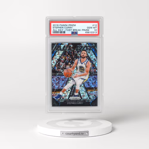 2018 Panini Prizm All Day #12 Stephen Curry - Fast Break Prizm (PSA 10 GEM MINT)