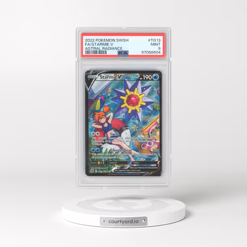 2022 Pokémon Sword & Shield Astral Radiance #TG13 Starmie V - Holo Full Art (PSA 9 MINT)