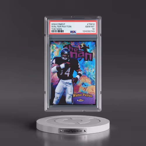 2024 Topps Finest the Man #TM14 Walter Payton (PSA 10 GEM MINT)