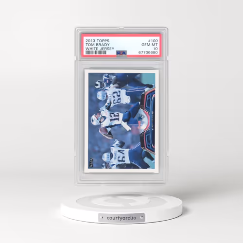 2013 Topps #100 Tom Brady - White Jersey (PSA 10 GEM MINT)