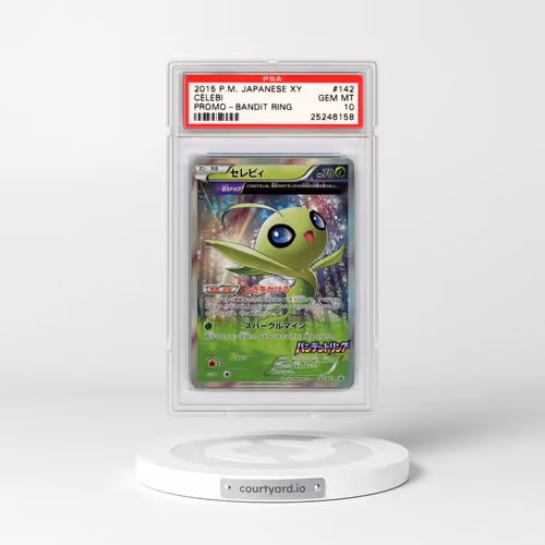2015 Pokémon XY Promo #142 Celebi - Holo Bandit Ring (PSA 10 GEM MINT)