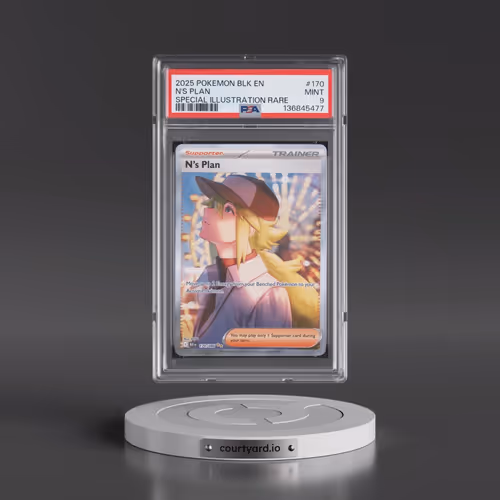 2025 Pokémon Blk EN-Black Bolt #170 N's Plan - Special Illustration Rare (PSA 9 MINT)