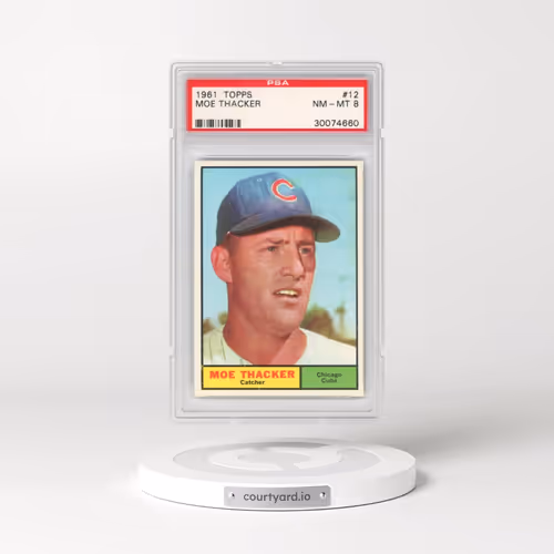 1961 Topps #12 Moe Thacker (PSA 8 NM-MT)