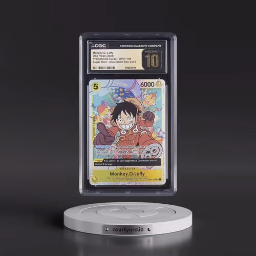 2025 One Piece Promos #109 Monkey D. Luffy - Illustration Box Vol.3 (CGC 10 PRISTINE)