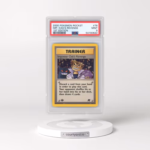 2000 Pokémon Rocket #76 Imposter Oak's Revenge - 1st Edition (PSA 9 MINT)
