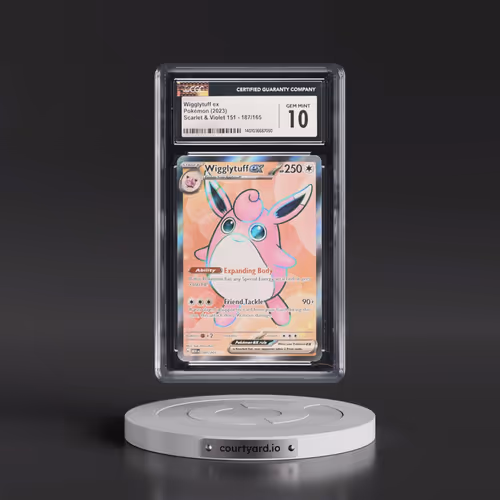 2023 Scarlet & Violet 151 - MEW EN #187/165 Wigglytuff ex - Ultra Rare Holo (CGC 10 GEM MINT)