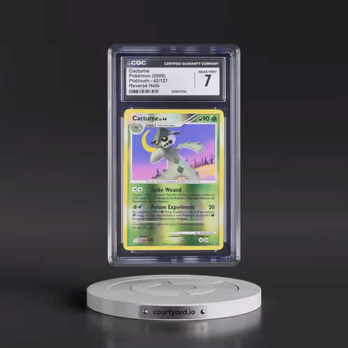 2009 Platinum #42/127 Cacturne - Reverse Holo (CGC 7 NM)
