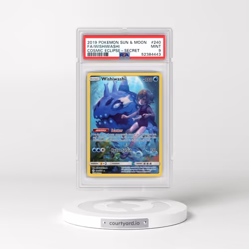 2019 Pokémon Sun & Moon Cosmic Eclipse #240 Wishiwashi - Full Art Secret (PSA 9 MINT)