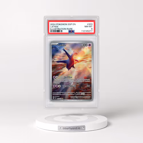 2024 Pokémon Ssp EN-Surging Sparks #203 Latios - Illustration Rare (PSA 8 NM-MT)
