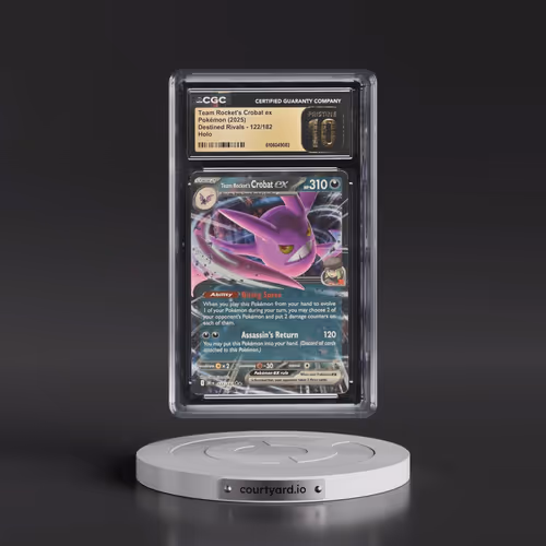 2025 Destined Rivals - DRI EN #122/182 Team Rocket's Crobat ex - Holo (CGC 10 PRISTINE)