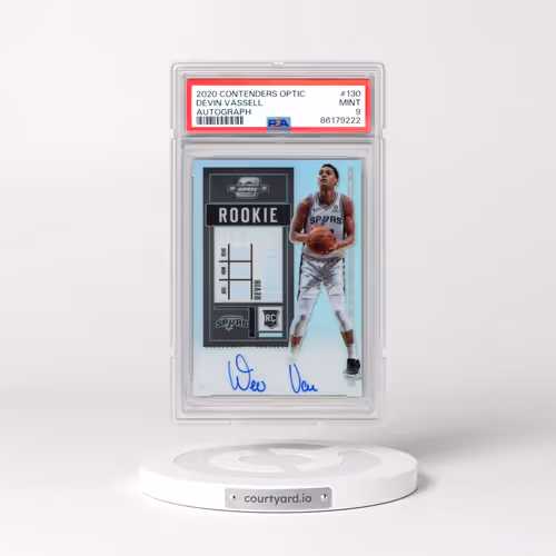2020 Panini Contenders Optic #130 Devin Vassell - Autograph (PSA 9 MINT)