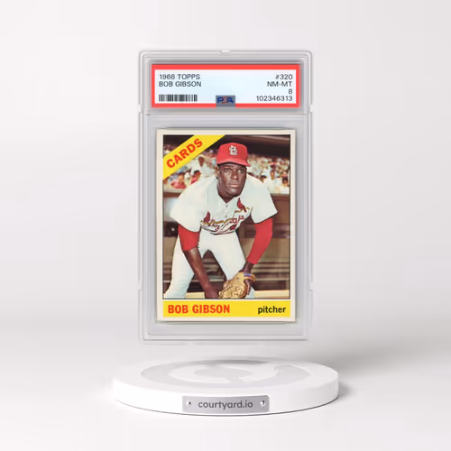 1966 Topps #320 Bob Gibson (PSA 8 NM-MT)