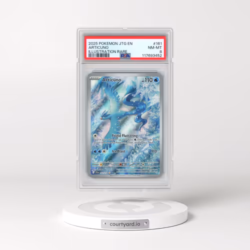 2025 Pokémon Jtg EN-Journey Together #161 Articuno - Illustration Rare (PSA 8 NM-MT)