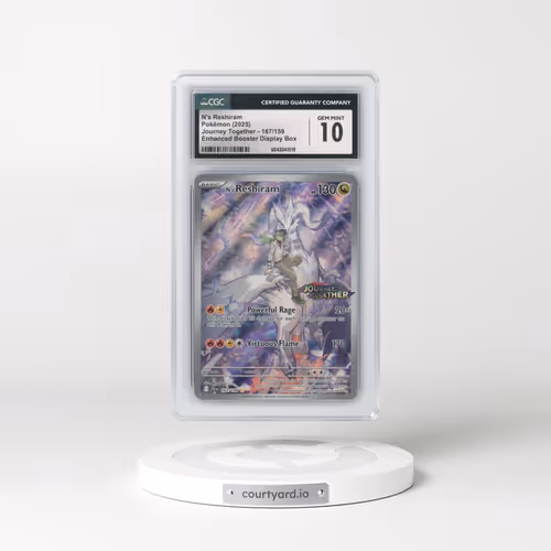 2025 Pokémon Jtg EN-Journey Together #167 N's Reshiram - Illustration Rare (CGC 10 GEM MINT)
