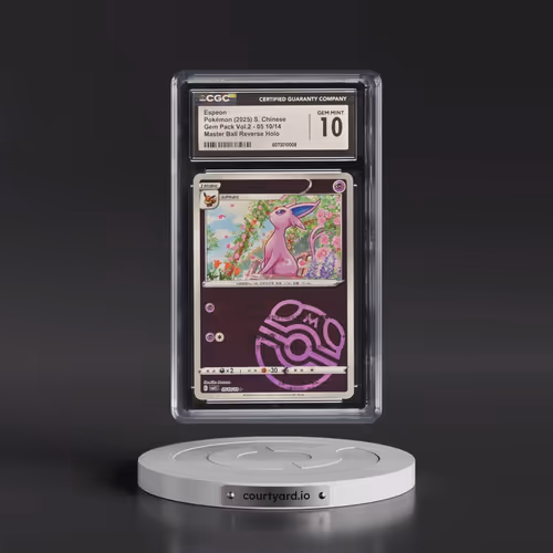 2025 Gem Pack Volume 2 - CBB2C - Simplified #05 10/14 Espeon - Reverse Holo Master Ball (CGC 10 GEM