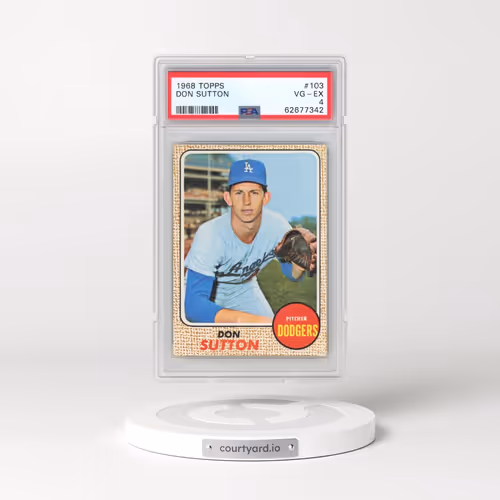 1968 Topps #103 Don Sutton (PSA 4 VG-EX)