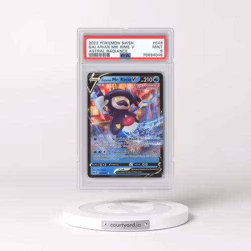2022 Pokémon Sword & Shield Astral Radiance #049 Galarian Mr. Rime V - Holo (PSA 9 MINT)