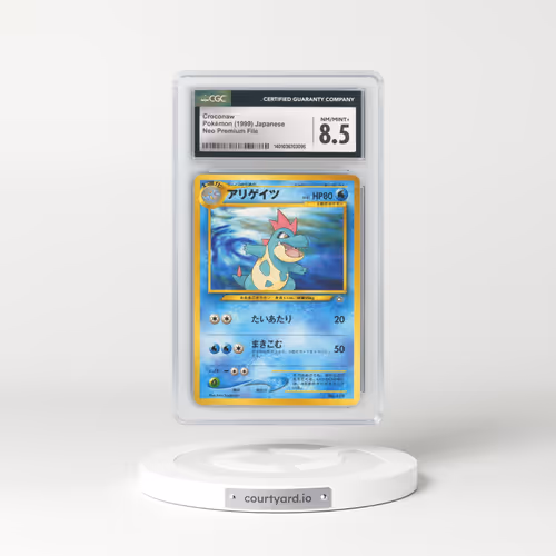 1999 Neo Premium File #159 Croconaw - No Rarity (CGC 8.5 NM-MT+)