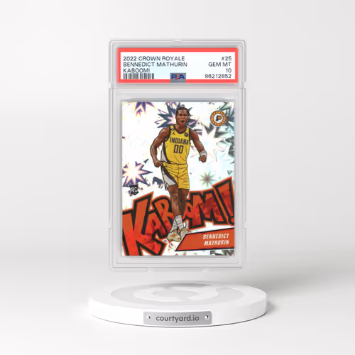 2022 Panini Crown Royale Kaboom! #25 Bennedict Mathurin (PSA 10 GEM MINT)
