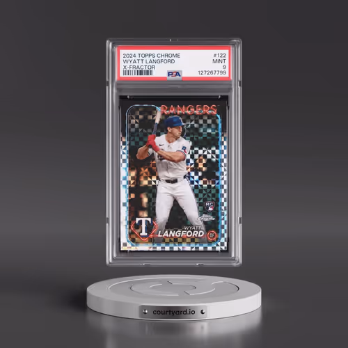 2024 Topps Chrome #122 Wyatt Langford - X-Fractor (PSA 9 MINT)