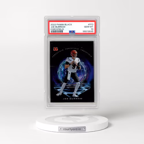 2022 Panini Black Forcefield #FF3 Joe Burrow (PSA 10 GEM MINT)