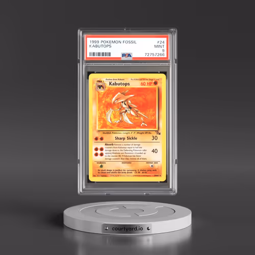 1999 Pokémon Fossil #24 Kabutops (PSA 9 MINT)