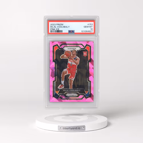 2023 Panini Prizm #153 Bilal Coulibaly - Pink Ice (PSA 10 GEM MINT)