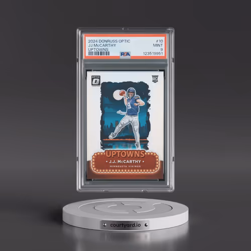 2024 Panini Donruss Optic Uptowns #10 JJ McCarthy (PSA 9 MINT)