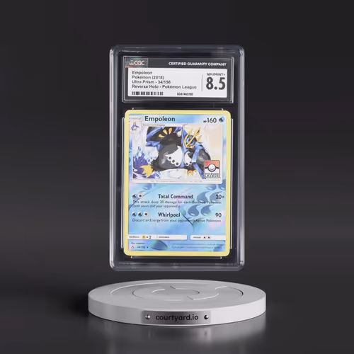 2018 Ultra Prism #34/156 Empoleon - Reverse Holo Pokémon League (CGC 8.5 NM-MT+)