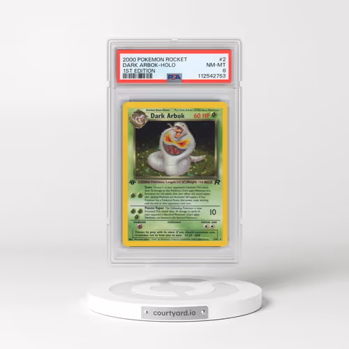 2000 Pokémon Rocket #2 Dark Arbok - 1st Edition Holo (PSA 8 NM-MT)