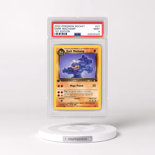 2000 Pokémon Rocket #27 Dark Machamp - 1st Edition (PSA 9 MINT)