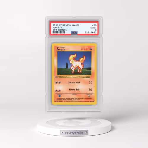 1999 Pokémon Game #60 Ponyta - 1st Edition (PSA 9 MINT)